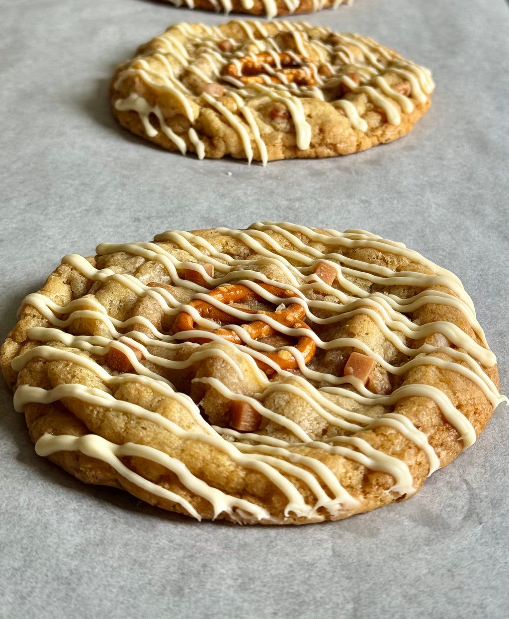 Salted caramel pretzel